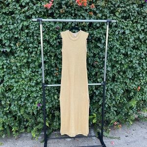 H&M - Gold Silk Blend Maxi Dress ⚜️